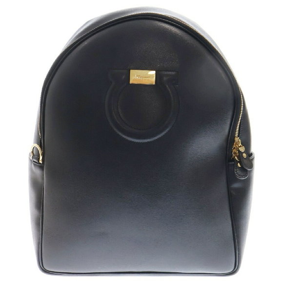 Salvatore Ferragamo Leather Black Backpack - Picture 1 of 5